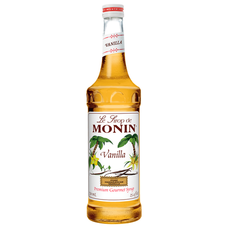 MONIN Monin Vanilla Syrup 750mL Bottle, PK12 M-AR045A